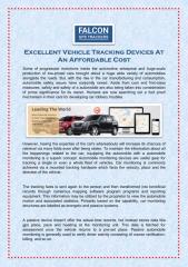 Excellent Vehicle Tracking Devices At An Affordable Cost.pdf