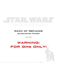 Star Wars Saga Edition - Dawn of Defiance - Gamemaster Primer.pdf