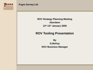 rov tooling presentation.ppt