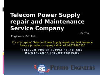 Telecom Power Supply repair and Maintenance Service (1).pptx
