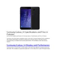Samsung Galaxy J4 Specifications and Price in Pakistan.pdf