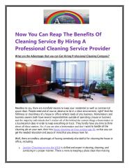 Now You Can Reap The Benefits Of Cleaning Service By Hiring A Professional Cleaning Service Provider.pdf