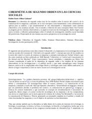 3. Cibernética De Segundo Orden En Las Ciencias Sociales.doc